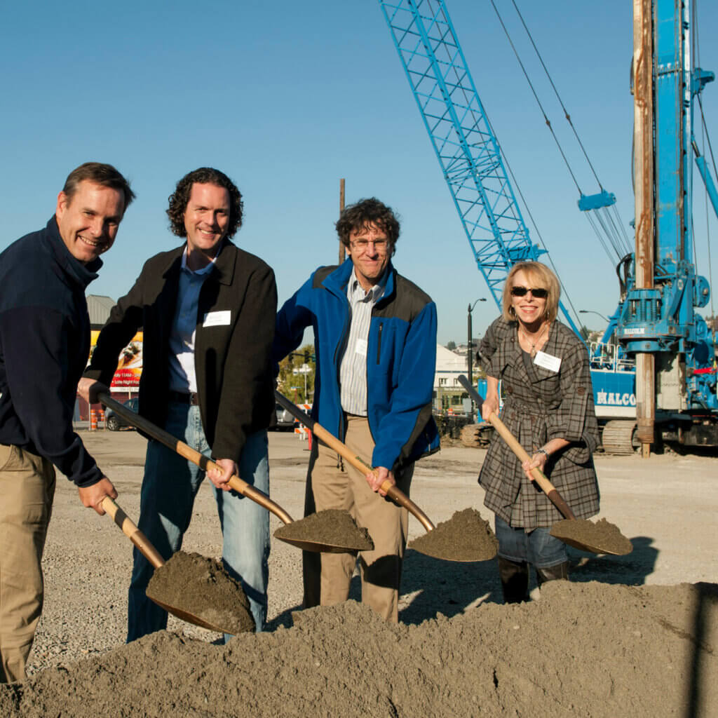 Allen Institute History Groundbreaking Building