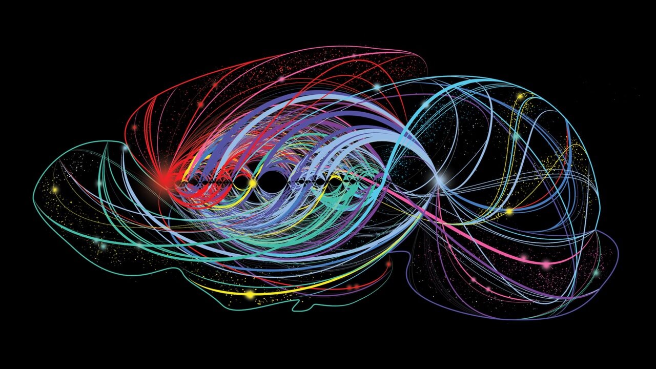 Science art showing brain connectivity